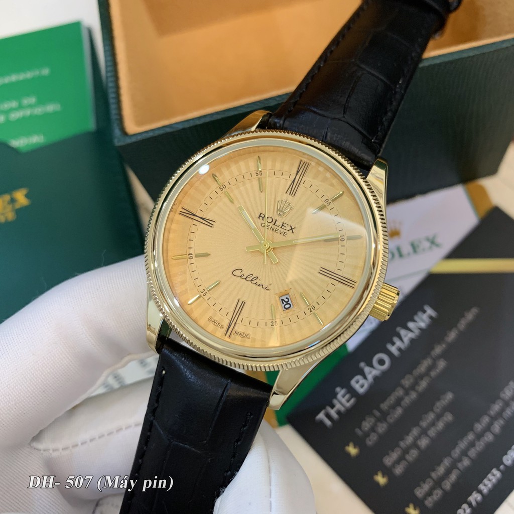 Đồng hồ nam Rolex mặt tròn classic dây da cao cấp bảo hành 12 tháng DH507 | BigBuy360 - bigbuy360.vn