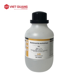 Dung dịch amoniac nh3 25-28% , 500 ml, việt quang chemicals, 500 ml