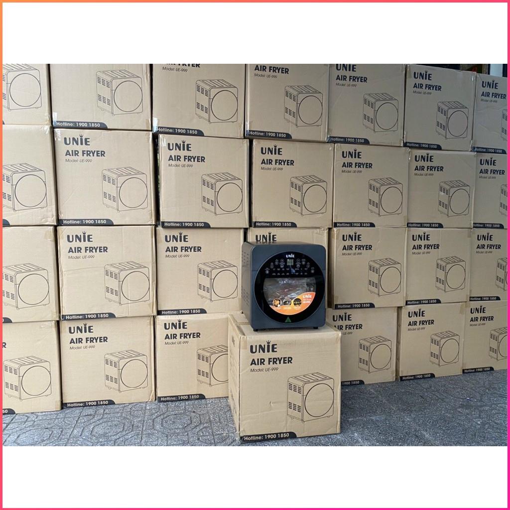 Nồi chiên không dầu Unie 999, bếp chiên không dầu 15L, nồi chiên gà nguyên con có trục xoay, chính hãng Unie, kèm Quà