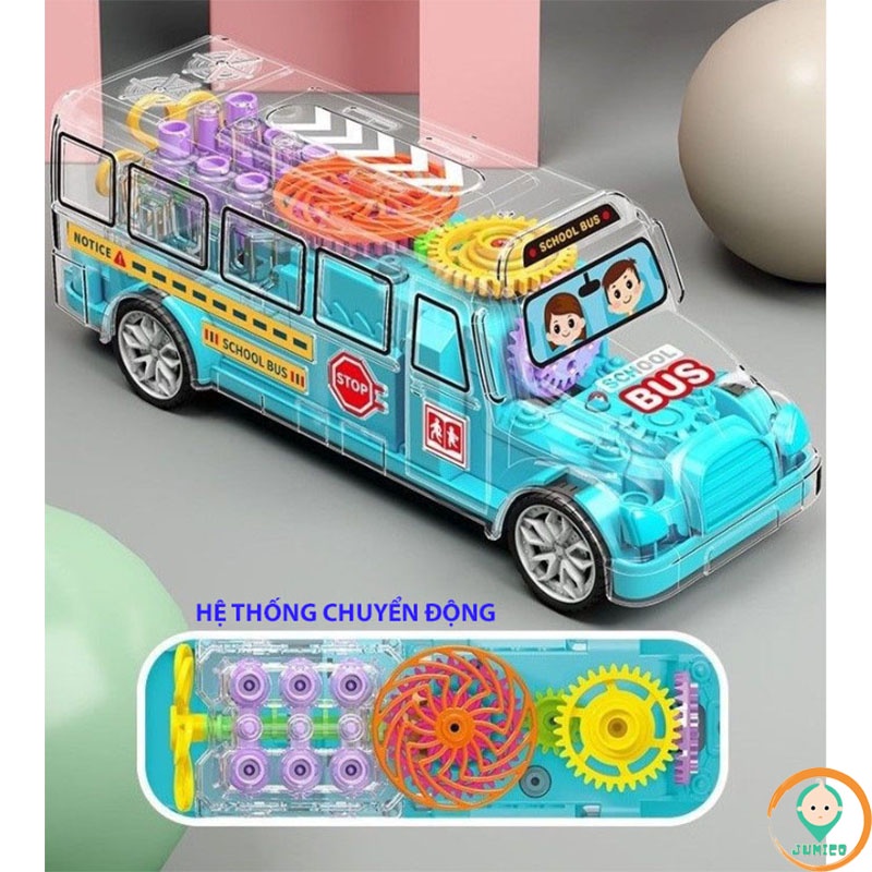 Đồ chơi trẻ em ô tô xe bus cho bé phát triển trí tuệ thông minh JUMICO BUS