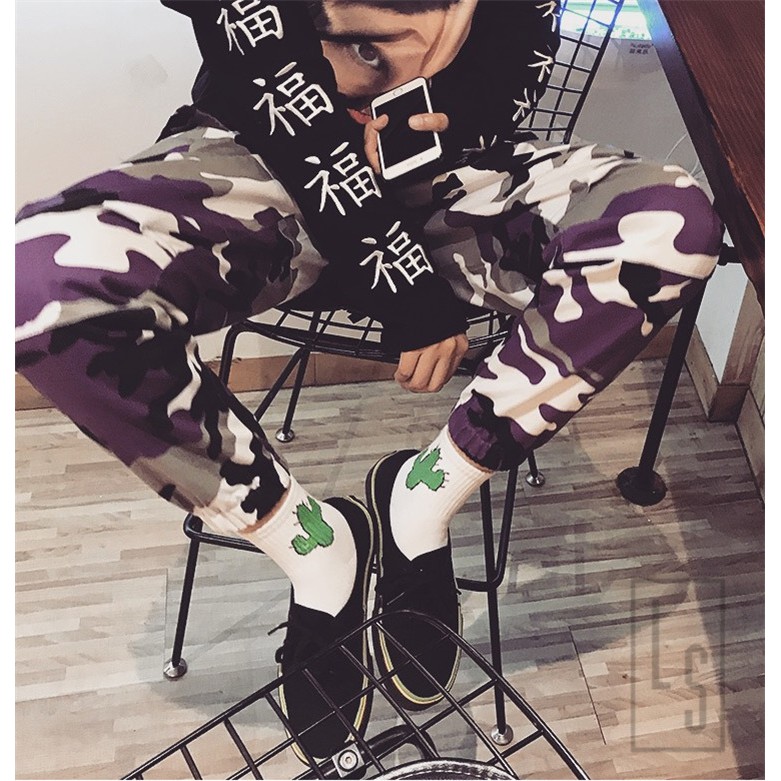 Vớ ulzzang unisex cổ cao họa tiết dễ thương [SHOPEE TRỢ GIÁ]