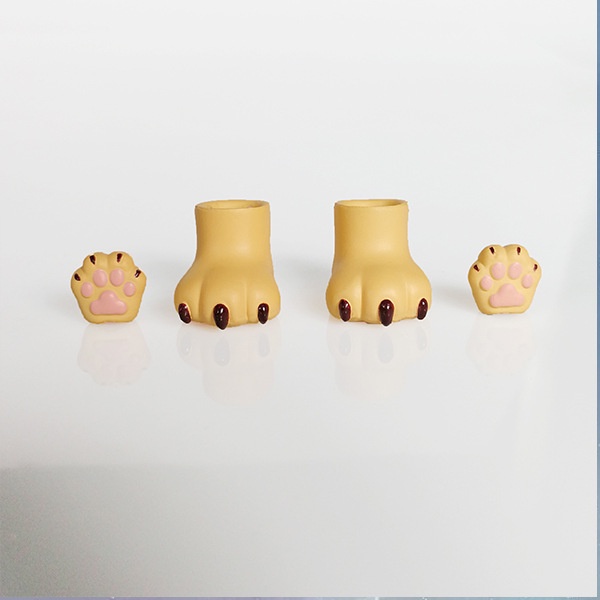 Phụ kiện chân mèo bằng đất sét cho giày BJD YMY GSC OB11