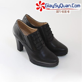 Giày Da Nữ Cao Gót 9cm ASECO32