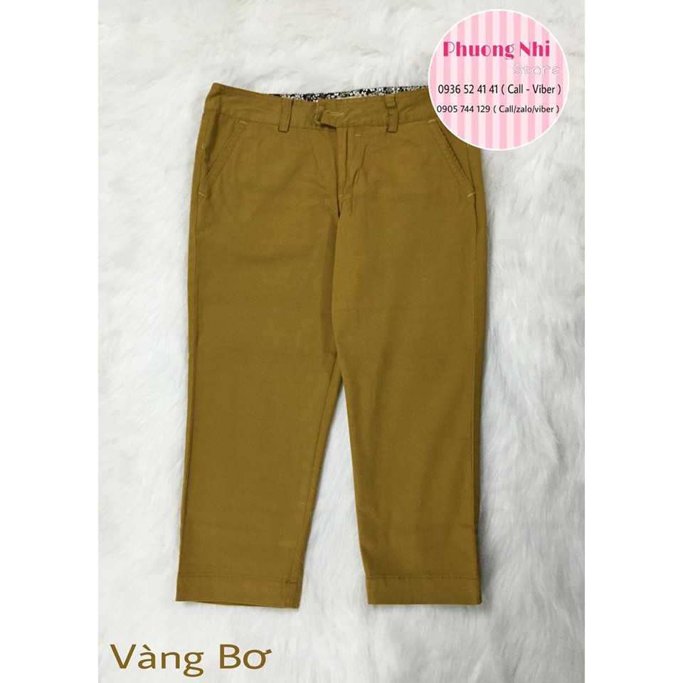 QUẦN LỠ KAKI THUN MÀU VÀNG BƠ