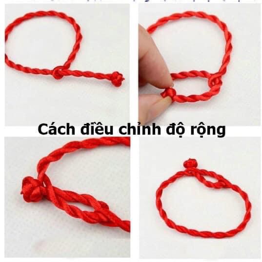 Vòng chỉ đỏ may mắn Tlee mĩx bi bạc nguyên chất - TleeSilver