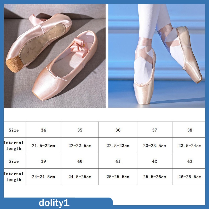 Giày múa ba lê vải satin đế mềm thoải mái cho nữ