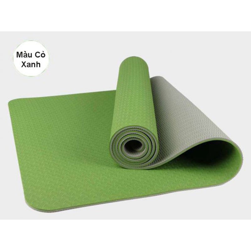 Thảm Tập Yoga TPE 2 Lớp 6mm Siêu Bền, Thảm Yoga Hàng Cao Cấp Chuyên Dùng Cho Phòng Tập Y11 -Violet_Store