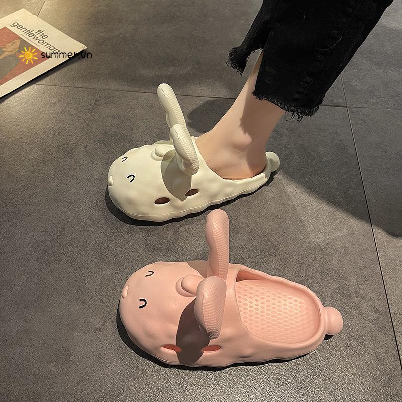 Dép Sandal Đế Dày 2022 Họa Tiết Hoạt Hình Dễ Thương Thời Trang Đi Biển Mùa Hè Cho Nữ