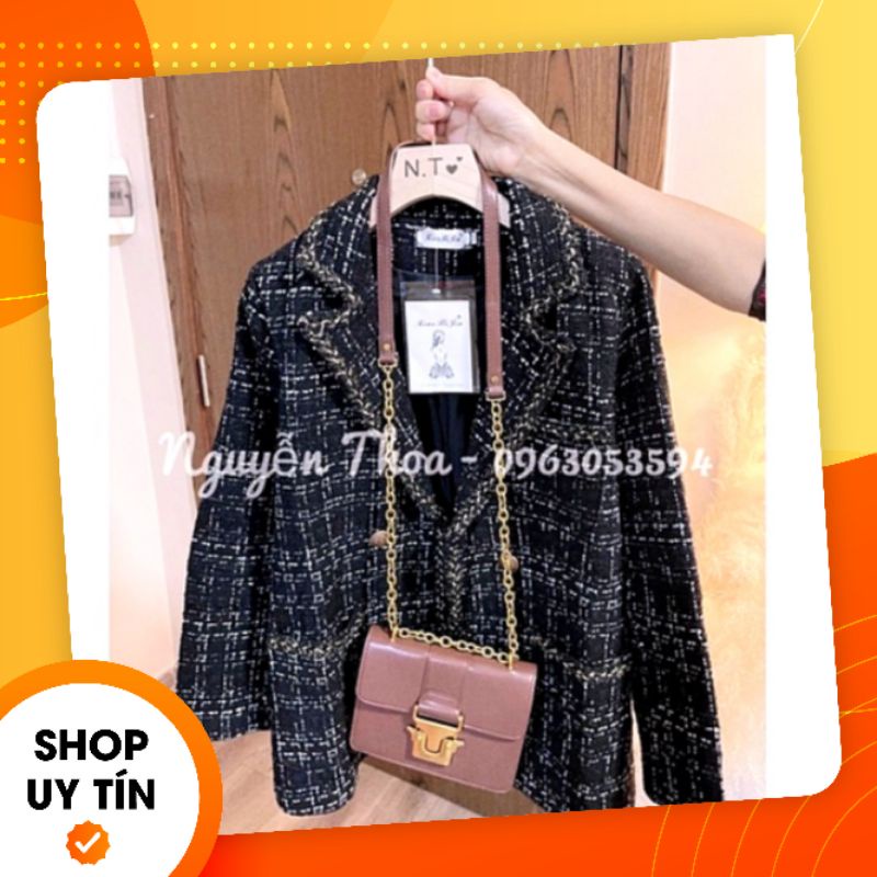 Áo dạ tweet 4 cúc