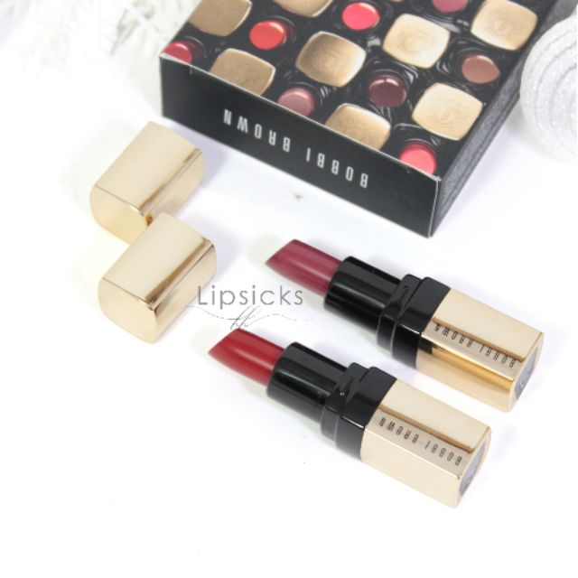 Set son Bobbi Brown Luxe Lipstick Mini Set (Parisian Red, Hibiscus)