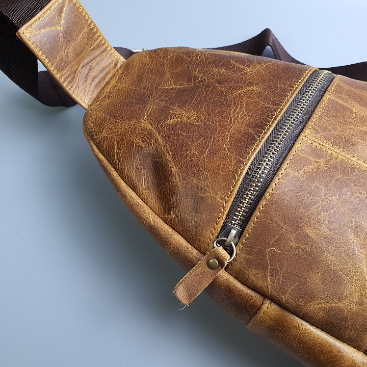 [Da thật] Túi đeo chéo nam da bò thật TD105 (Vàng bò) - 100% da bò thật, BH 3 năm | BigBuy360 - bigbuy360.vn