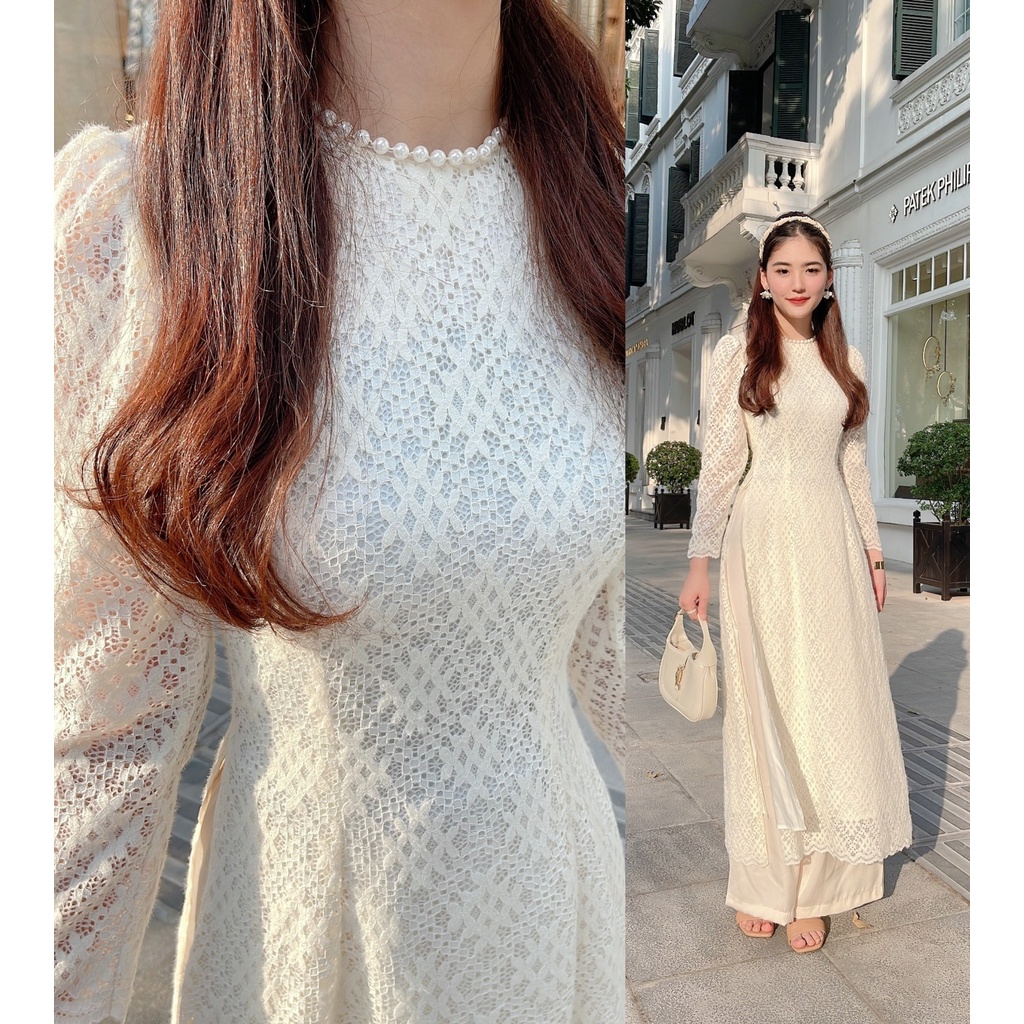 Áo dài ren Almira thời trang nữ by MULLET