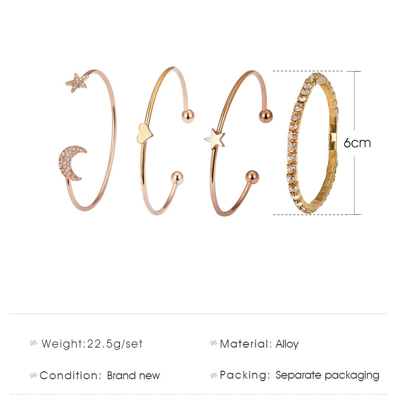 Set 4 Vòng Tay Đơn Giản Thời Trang Cho Nữ