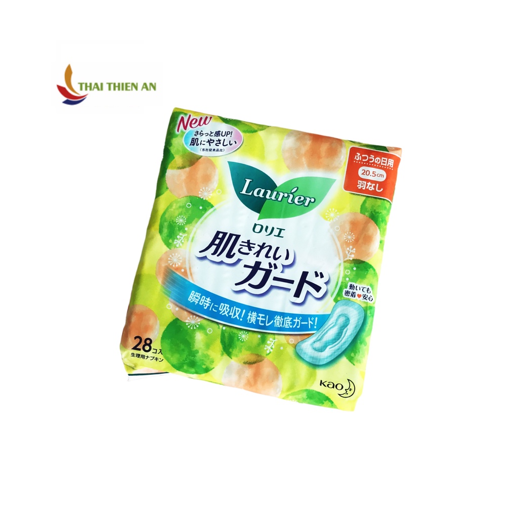 Băng vệ sinh không cánh ban ngày thấm hút tốc độ LAURIER - làm sạch bề mặt - băng vệ sinh Nhật Bản - Stanitary pad