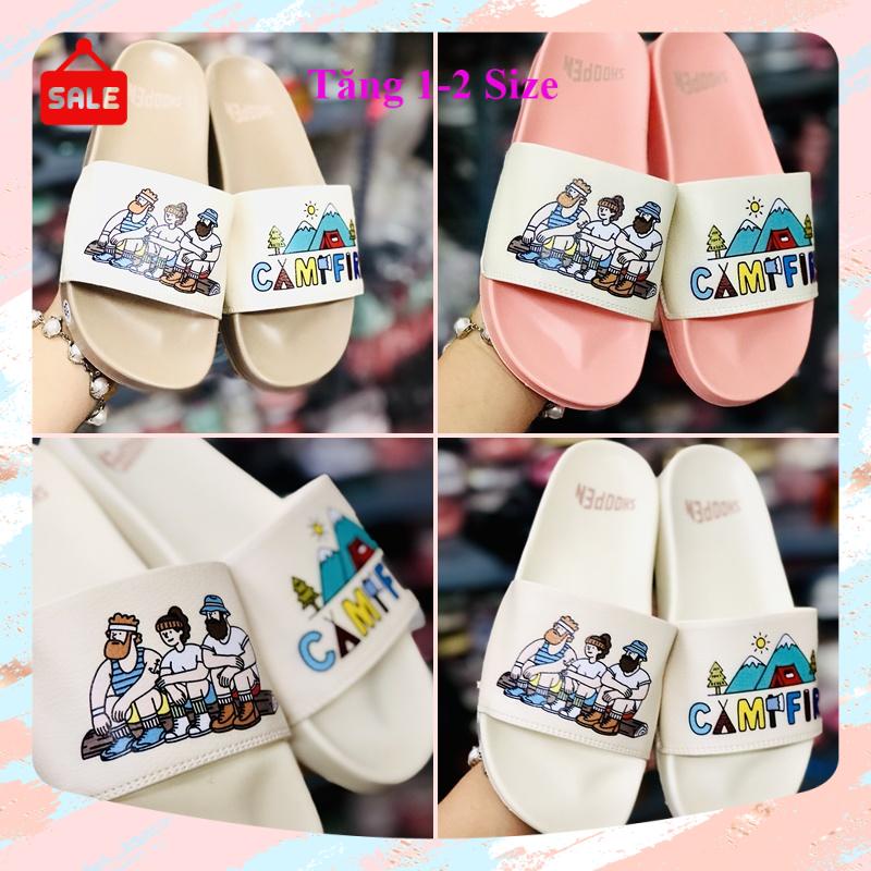 Dép unisex 𝐌𝐋𝐁 cắm trại  ❤️FREESHIP + Hộp❤️ dép mlb camfire quai ngang thể thao nam nữ, kèm tem tag mác đầy đủ, loại 1