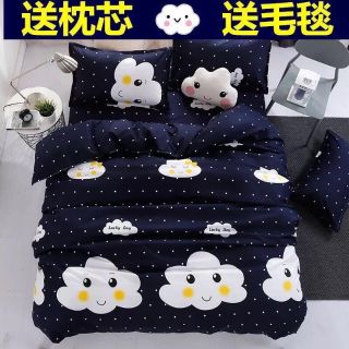 Bộ chăn ga gối poly nhập