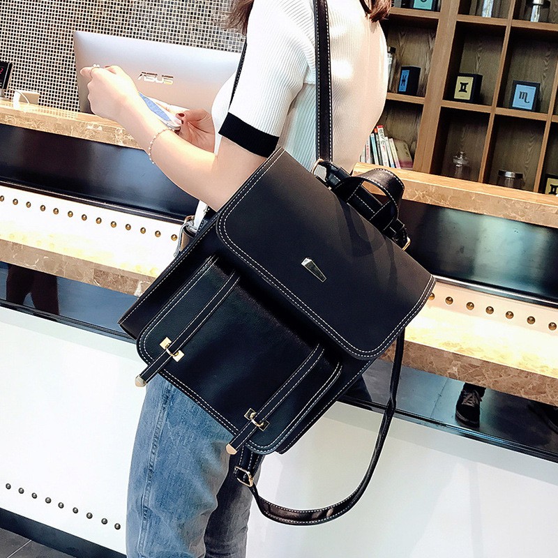 Balo Da Nữ Đi Học Mini Cao Cấp Thời Trang VINTAGE Giá Rẻ Vela Store BL04