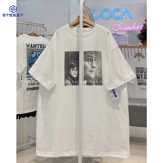 Áo thun cotton mặt lông dày in hình HARRY POTTER form rộng