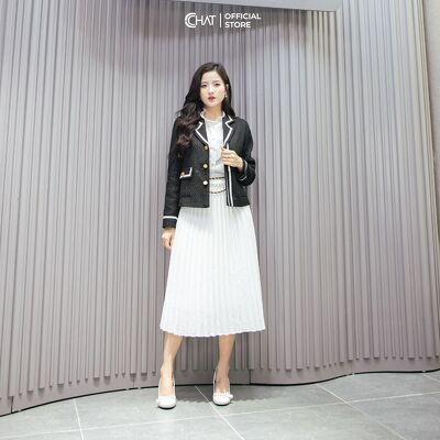 [Mã WABR0101 giảm 10% đơn 99K] Áo vest dạ tweed đè dây CCHAT | BigBuy360 - bigbuy360.vn