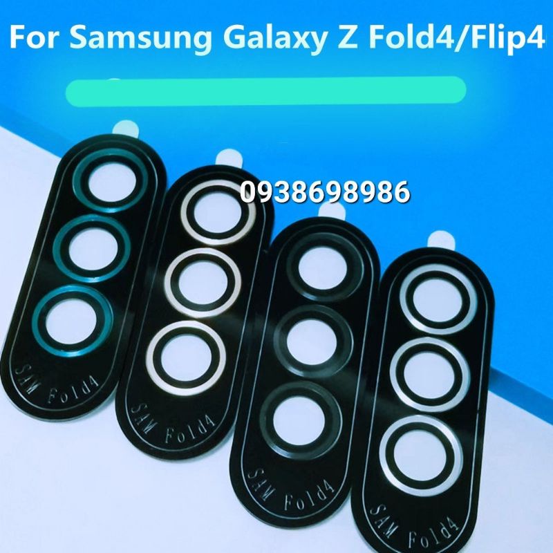 Samsung galaxy Z FOLD 5 / Z Fold 4 _ Bộ 3 dán bảo vệ 3 mắt camera vành nhôm + Kính siêu đẹp