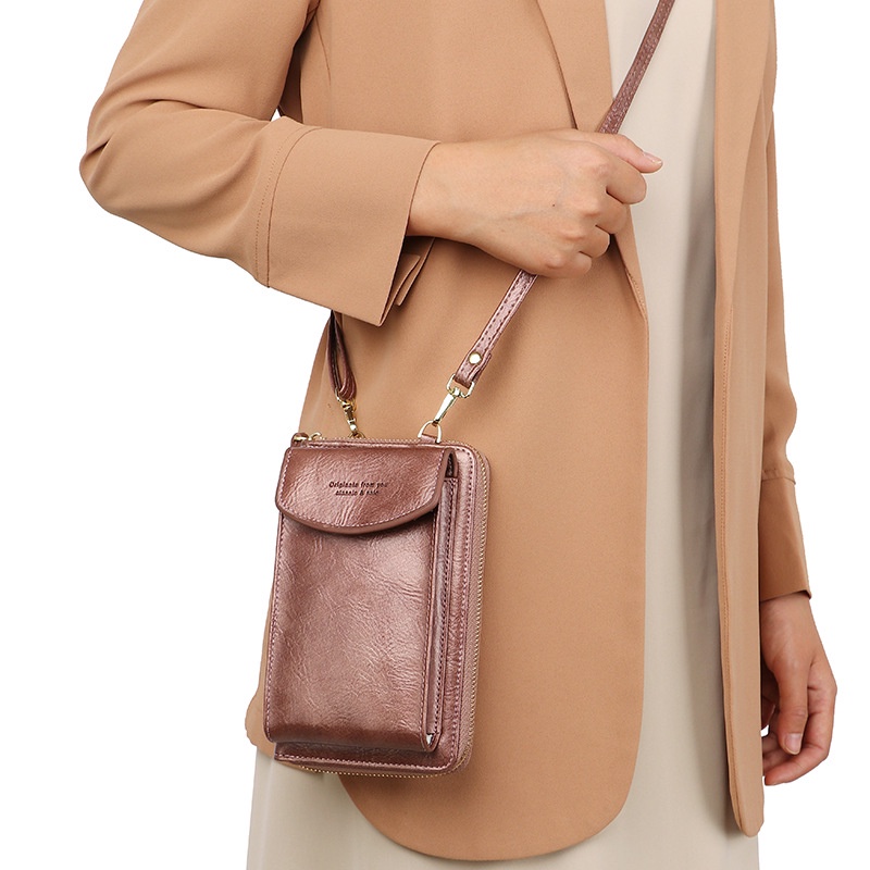 Ielgy Túi Đeo Chéo Đựng Điện Thoại Đa Năng Phiên Bản Hàn Quốc Cho Nữ