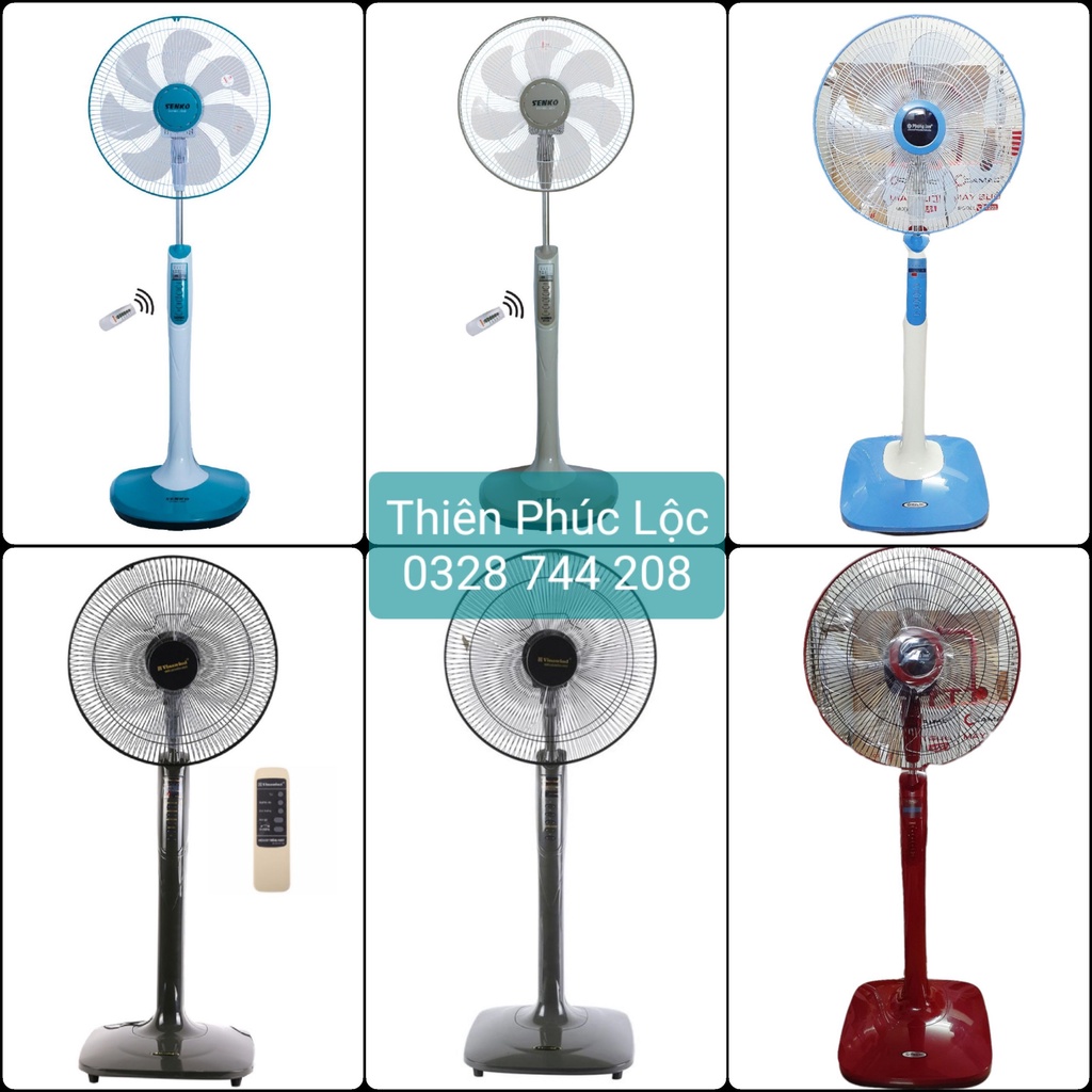 Quạt cây điều khiển từ xa cánh 40, Vinawind QĐ400-MS, QĐ400X-MS, Senko DR1608, Phong Lan D400MS-C, D400MS-K