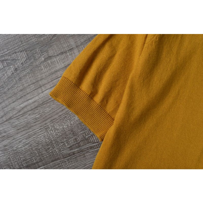 Áo len cổ tim tay lỡ Massimo Dutti
