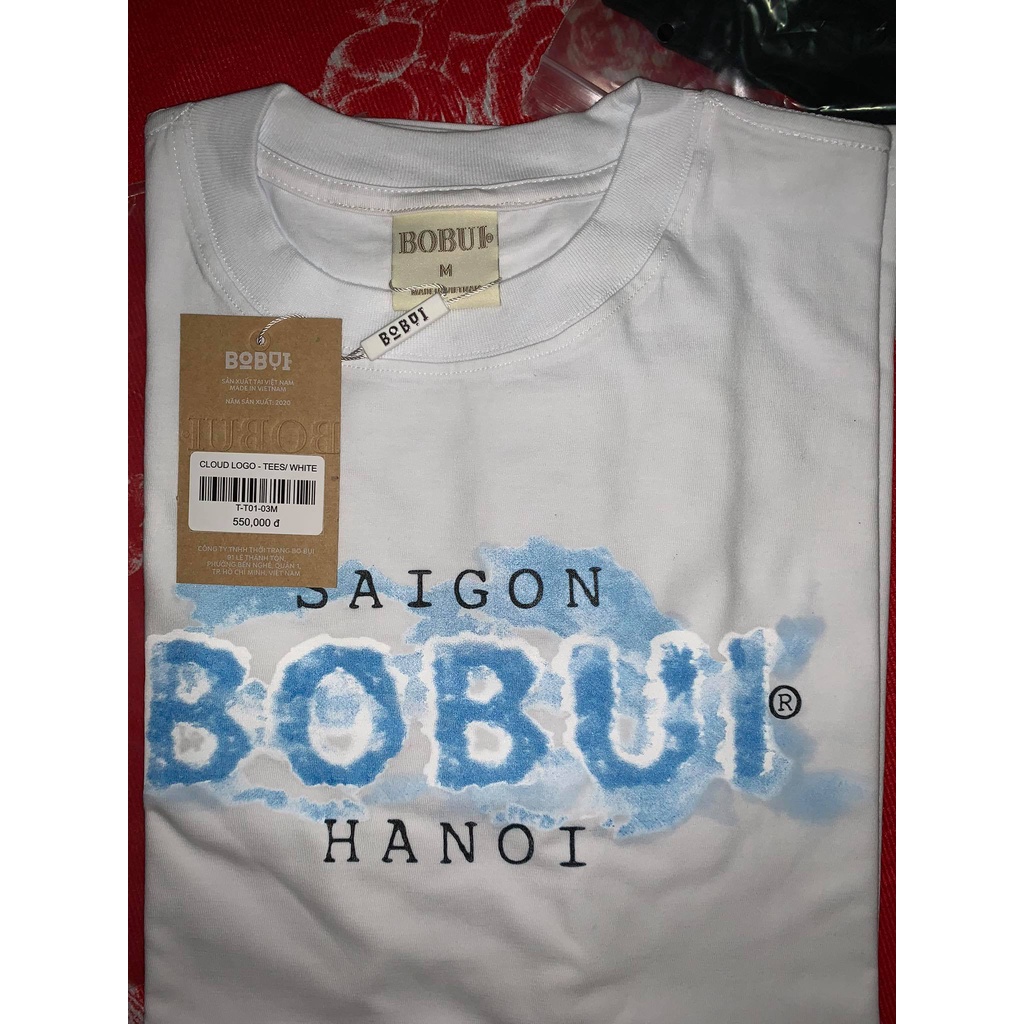 [BOBUI NEW FULLTAG CHÍNH HÃNG] Áo thun BOBUI  / áo thun BOBUI CLOUD ĐÁM MÂY FULLTAG(real 100%) form oversize tay lỡ