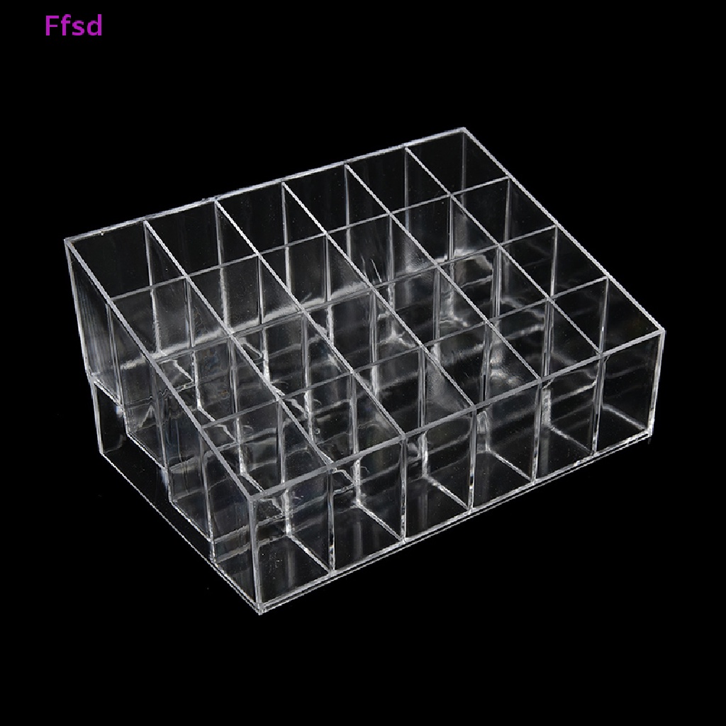 Khay Đựng Son Môi 24 Ngăn Bằng Acrylic Trong Suốt Tiện Dụng