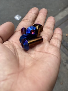 4 ốc đĩa titan inox ( 8ly 20)