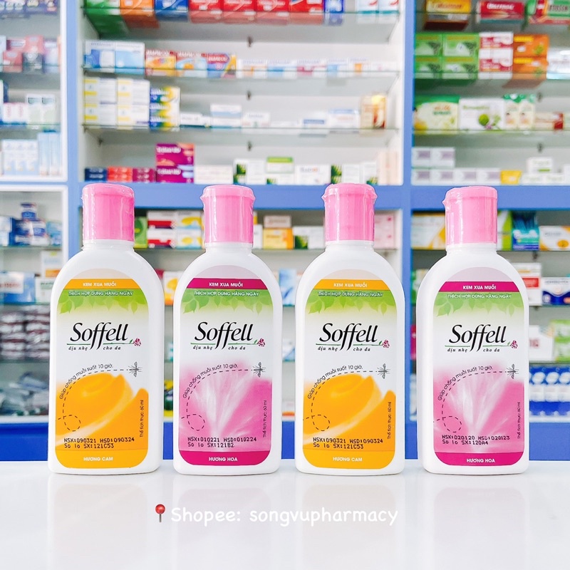 Kem chống muỗi Soffell Hương Hoa & Hương Cam
