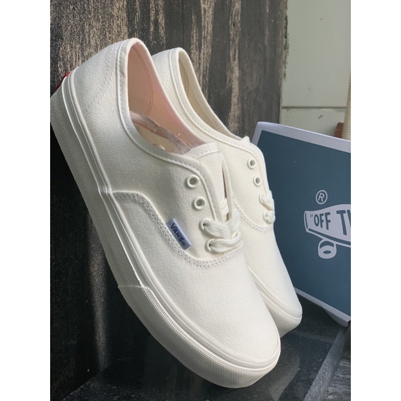 Giày Vans Classic Lười Trắng Đẹp Nam Nữ