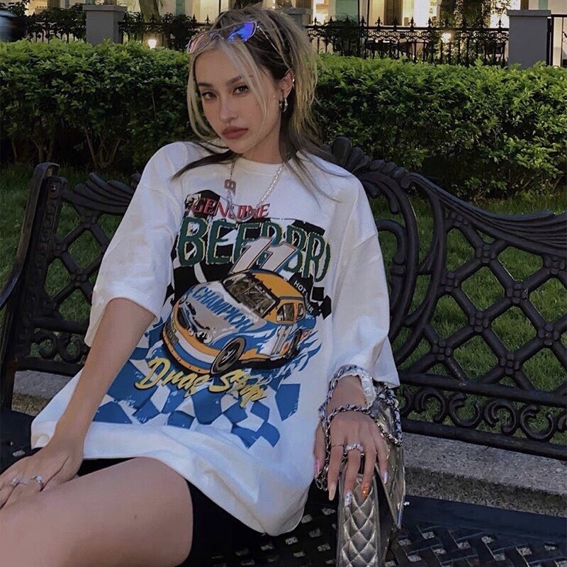 Áo thun 2hand bigsize _ Phông mỹ hình xe vintage siêu ngầu có size M L XL 2XL | BigBuy360 - bigbuy360.vn