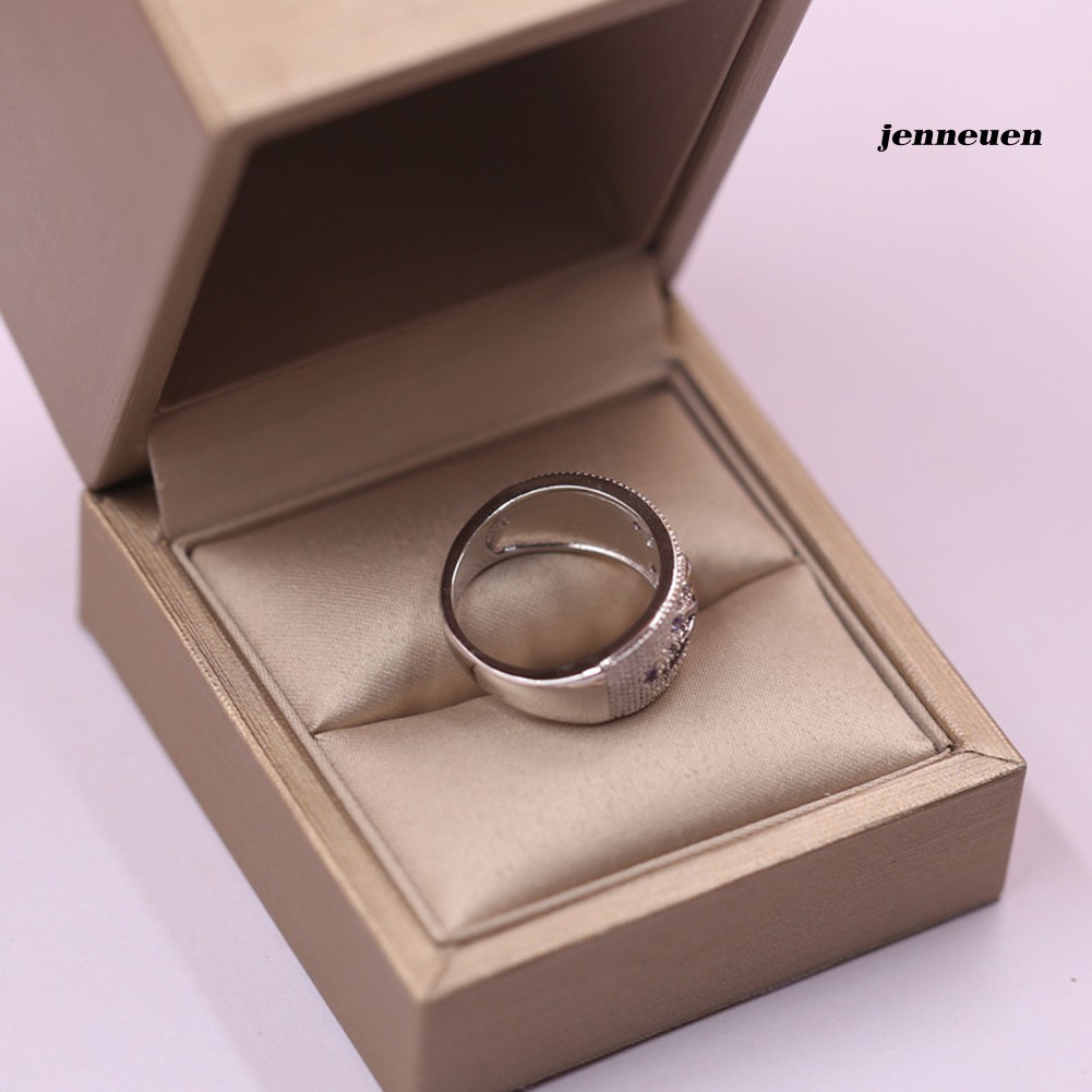 Nhẫn hợp kim đính đá nhân tạo thời trang cho nữ