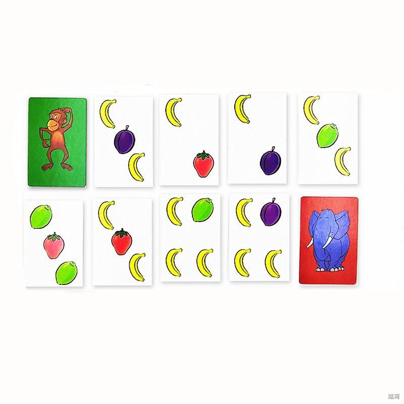 ✒✎♗Bộ trò chơi thẻ bài Halli Galli in hình hoa quả kèm chuông cực vui nhộn cho tiệc