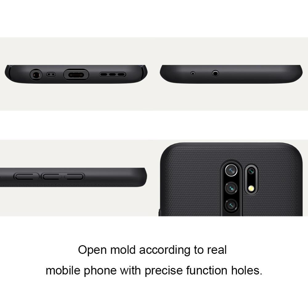 Ốp lưng Nillkin cho Xiaomi Redmi 9 - chính hãng Nillkin dạng sần chống bám vân tay, bụi bẩn
