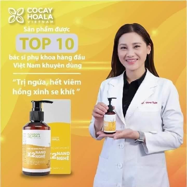 Dung Dịch VSPN X2 Nano Nghệ, chai  lớn 150ml_Cỏ Cây Hoa Lá