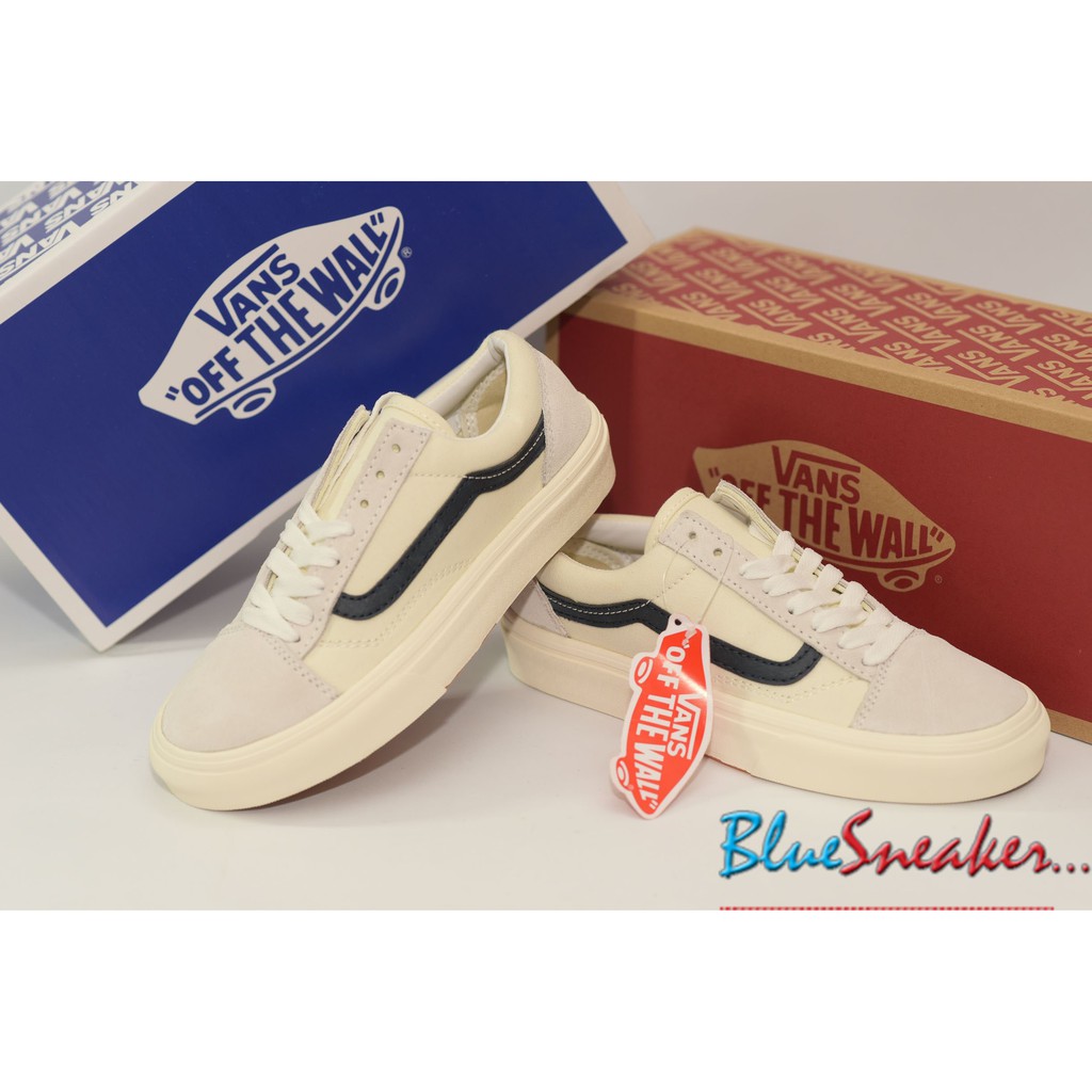 Giày Sneaker Vans Kelly Trắng Kẻ Navy