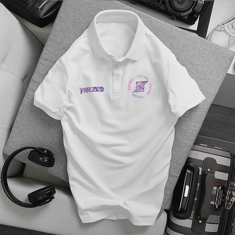 Áo Polo The ZED, Full Size Nam Nữ, áo thun có cổ trắng, đen, cổ trụ Unisex chất Thun Cá Sấu Poly Thái KKimshop
