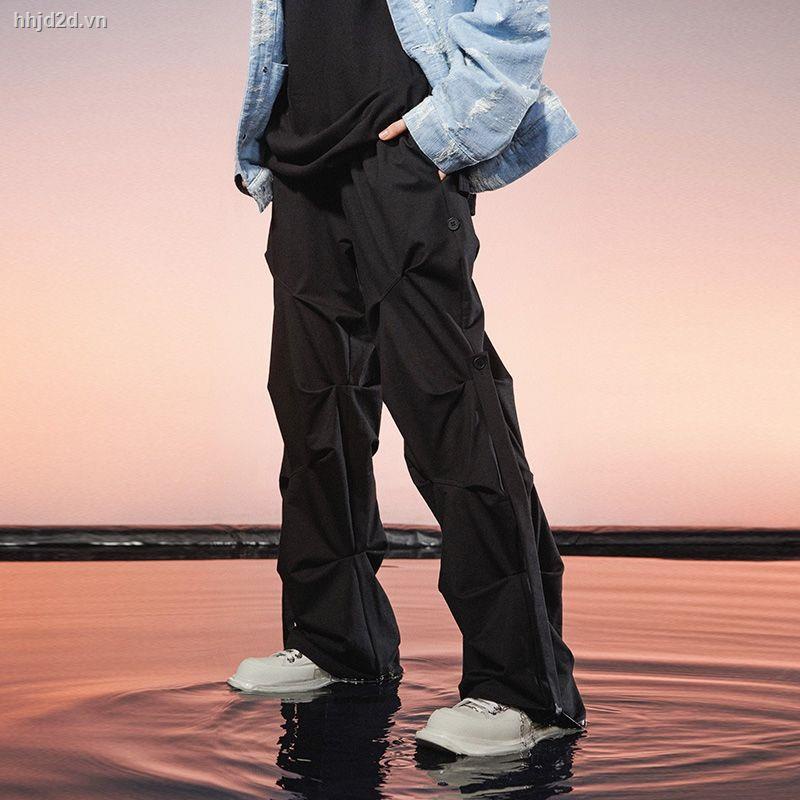 Quần Dài Dáng Rộng Ống Suông Xếp Ly Thời Trang Cao Cấp Cho Nam Và Nữ