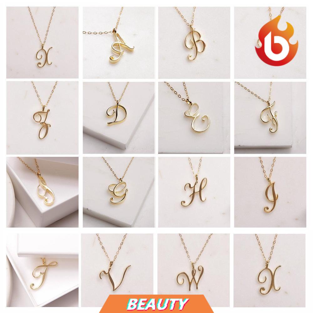 Vòng cổ mặt hình 26 chữ cái từ A đến Z thời trang sang trọng cho nữ