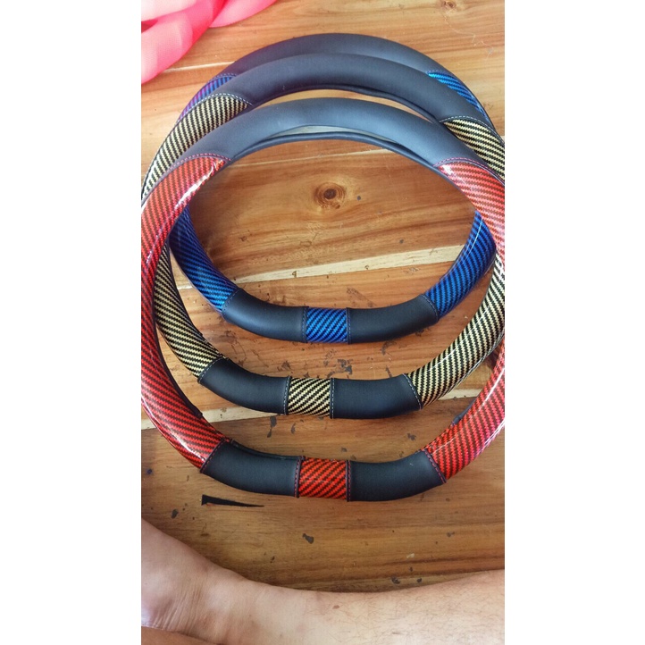 Seltos, Bọc vô lăng Dcut cho Kia Seltos 2020 2021 mẫu da carbon 3 màu tùy chọn