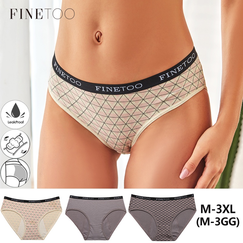 Quần lót sinh lý nữ TAKETALK size M-3XL chất liệu cotton in họa tiết