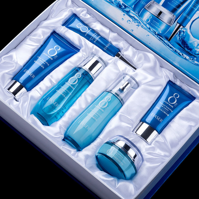 (Hàng Mới Về) Bộ 6 Sản Phẩm Chăm Sóc Da Chứa Hyaluronic Acid Dưỡng Ẩm Làm Trắng Kiểm Soát Dầu 8 Cốc