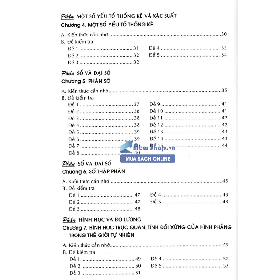 Sách - 100 Đề Kiểm Tra Môn Toán Lớp 6