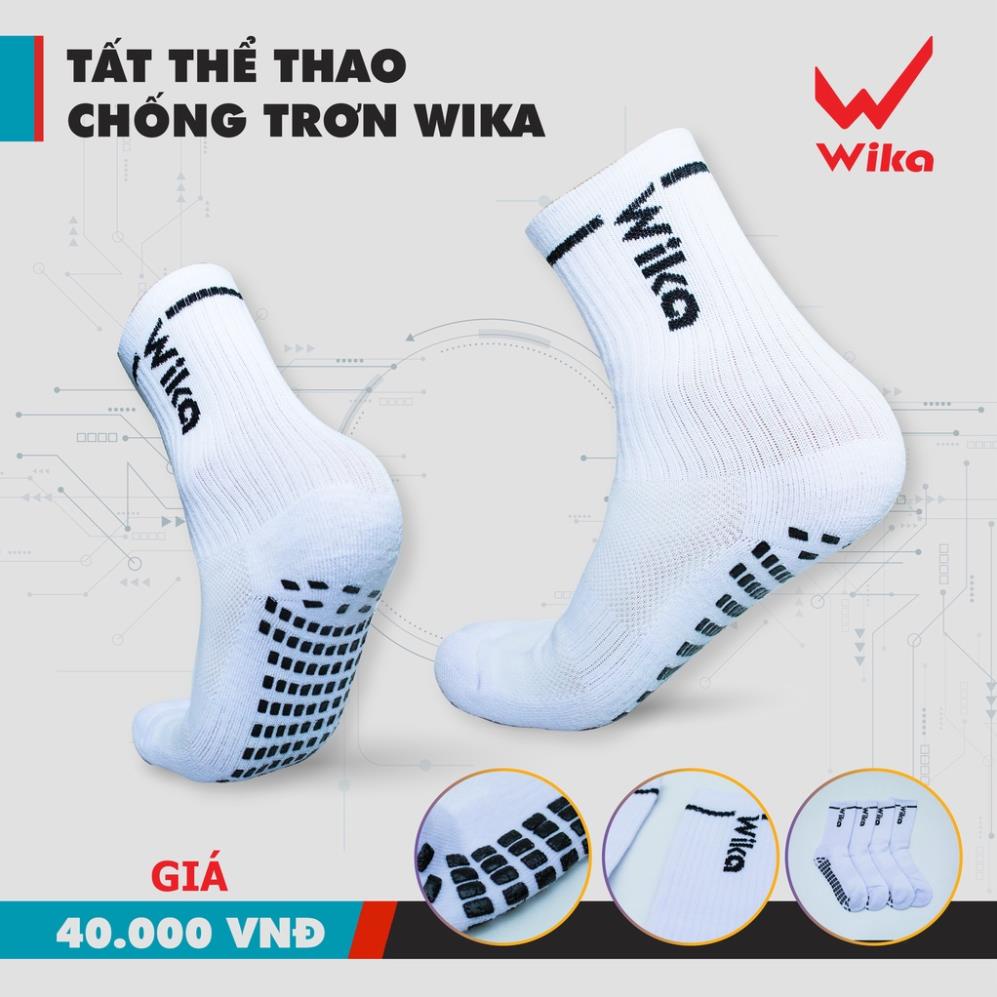 Tất Bóng Đá Chống Trơn WIKA Chất Cotton Co Giãn Tốt, Thấm Hút Mồ Hôi, Thoải Mái Khi Sử Dụng TATCTWIKA