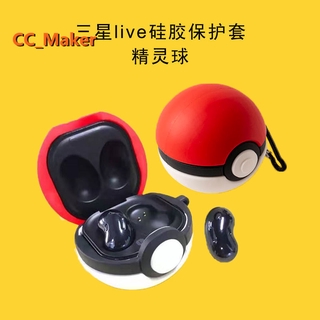 Cartoon Pokémon Elf Ball Samsung Samsung Galaxy Buds Pro Case Cartoon Pikachu Pendant Samsung Galaxy Buds Live Bluetooth Wireless Headset Protective Case Cover Silicone Soft Shell Cartoon Mickey Minnie