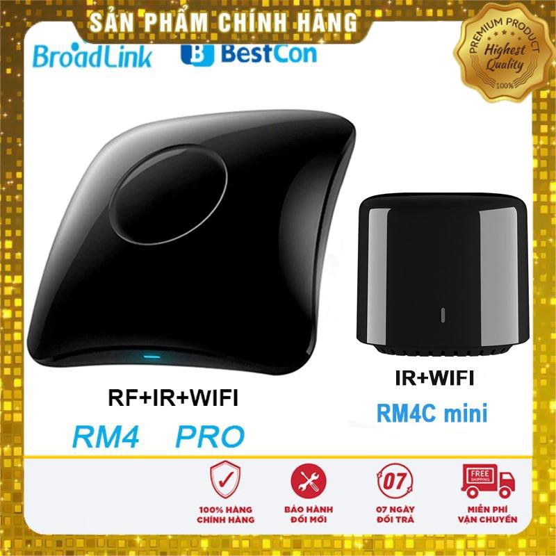 [BH 6 THÁNG] Trung Tâm Điều Khiển Nhà Thông Minh BROADLINK RM4 PRO Phiên Bản Quốc Tế 2020