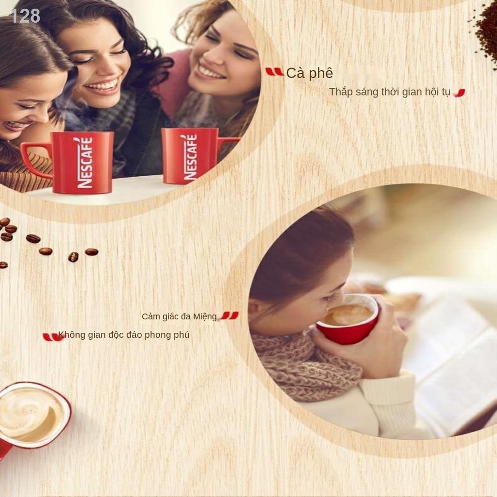 Cà phê Nestle Cà phê hòa tan Espresso Bột cà phê nguyên bản ba trong một làm mới Nhân viên Nestle Pouch dành cho sinh vi
