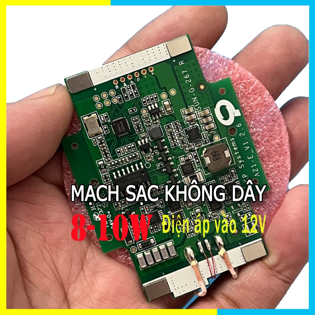 Mạch Sạc Nhanh Không Dây 12V 8-10W